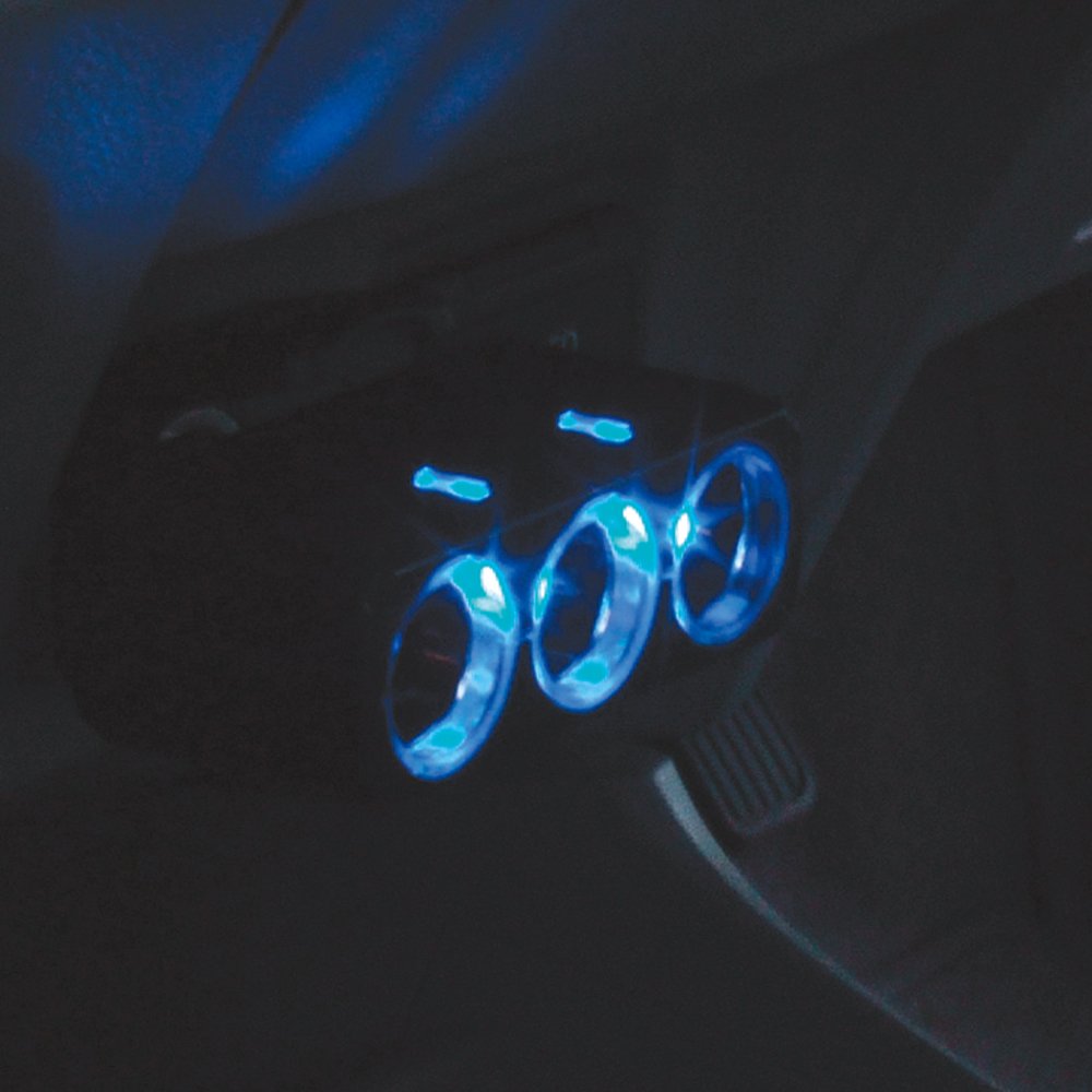 Amazon | 槌屋ヤック(Tsuchiya Yac) 車内用品 ソケット分配器 3連